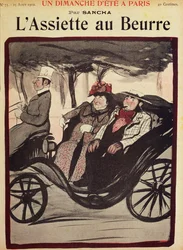 Une promenade du dimanche matin à Paris, illustration de 